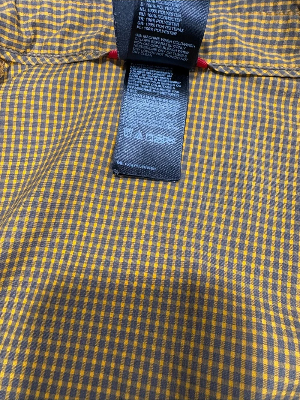 The North Face Men's Short-Sleeve Button-Down Shirt - Mustard Check